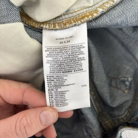 Banana Republic Jeans Men's 34 x 34 Straight Leg Medium Denim - Picture 6 of 16